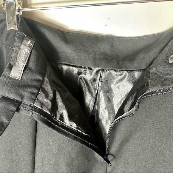 Twenty One Womens Sz L Pleaded Black Mini Midi Skirt Preppy Goth - Picture 3 of 6